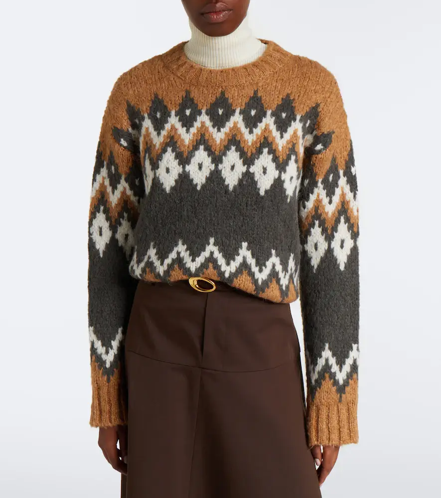 Veronica Beard Jessalyn Fair Isle alpaca and wool-blend sweater | Thumbnail 4
