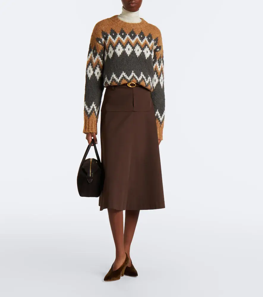 Veronica Beard Jessalyn Fair Isle alpaca and wool-blend sweater | Thumbnail 6