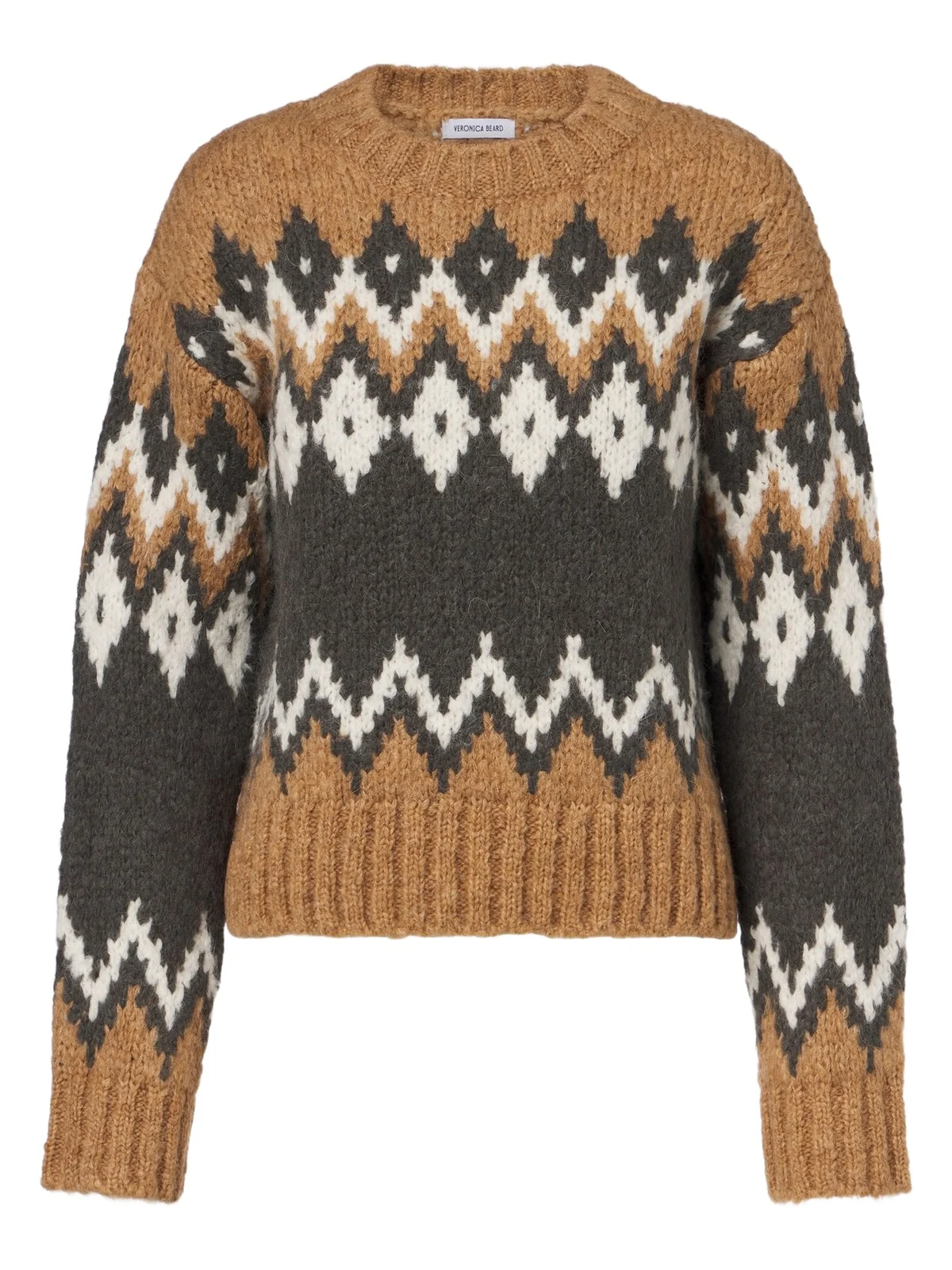 Veronica Beard Jessalyn Fair Isle alpaca and wool-blend sweater