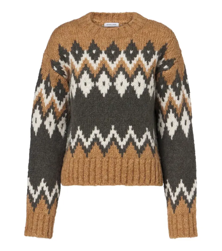 Jessalyn Fair Isle alpaca and wool-blend sweater