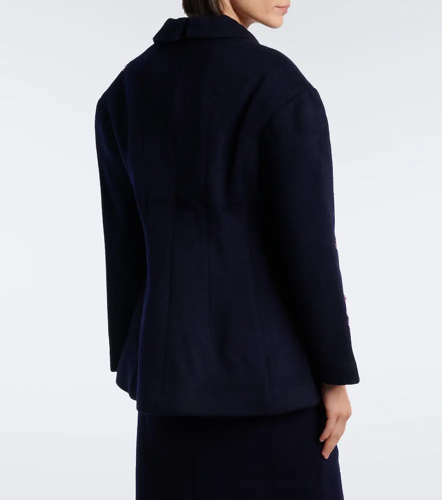 SHUSHU/TONG Bow-detail embellished wool top | Thumbnail 2