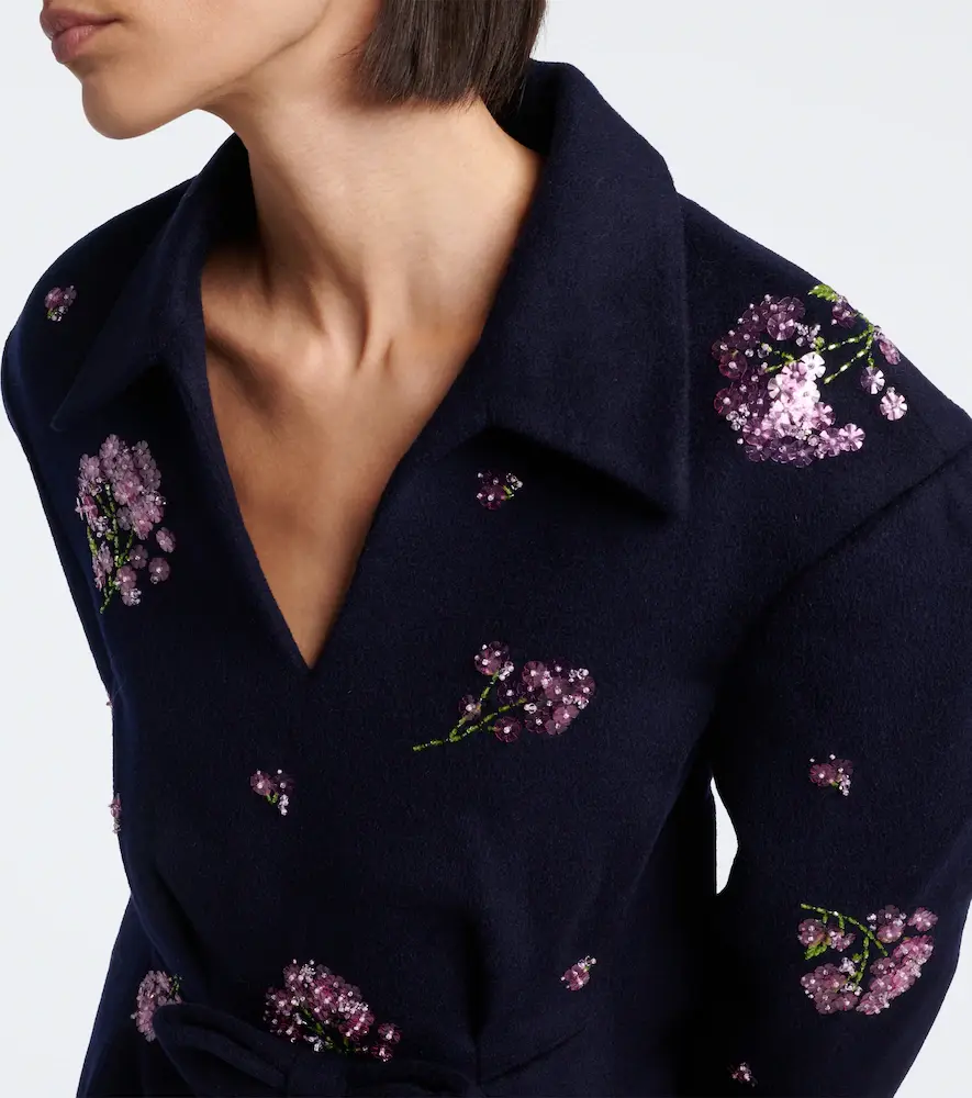 SHUSHU/TONG Bow-detail embellished wool top | Thumbnail 4