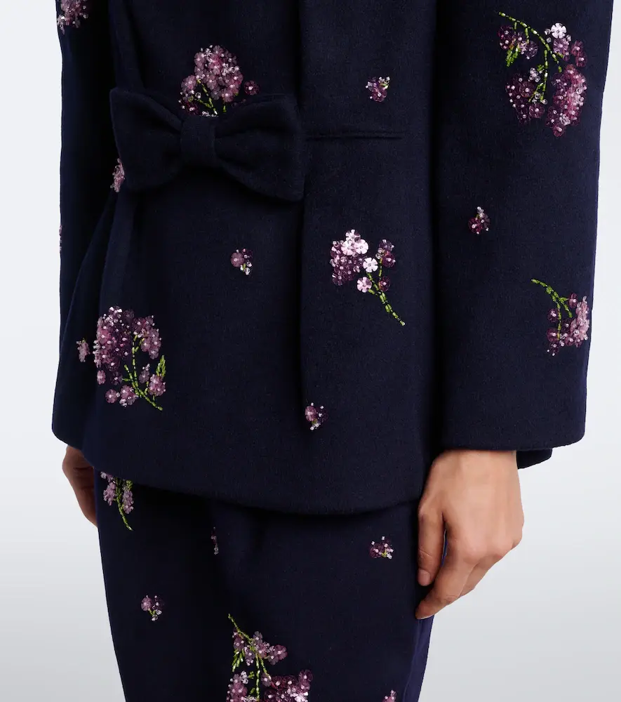 SHUSHU/TONG Bow-detail embellished wool top | Thumbnail 5