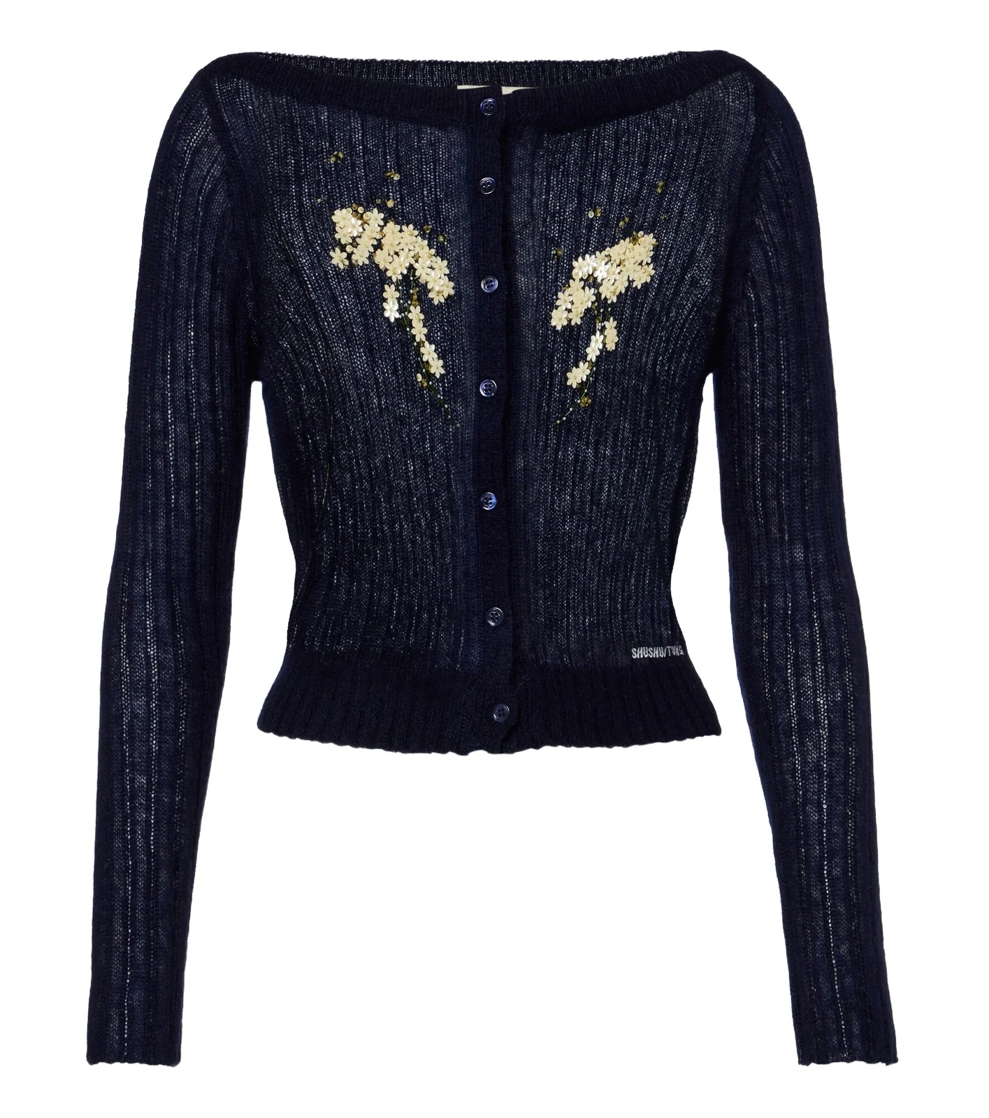 Embellished wool and mohair-blend cardigan Embellished wool and mohair-blend cardigan