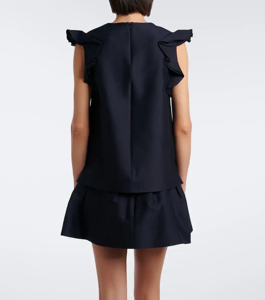 SHUSHU/TONG Embellished ruffled top | Thumbnail 3