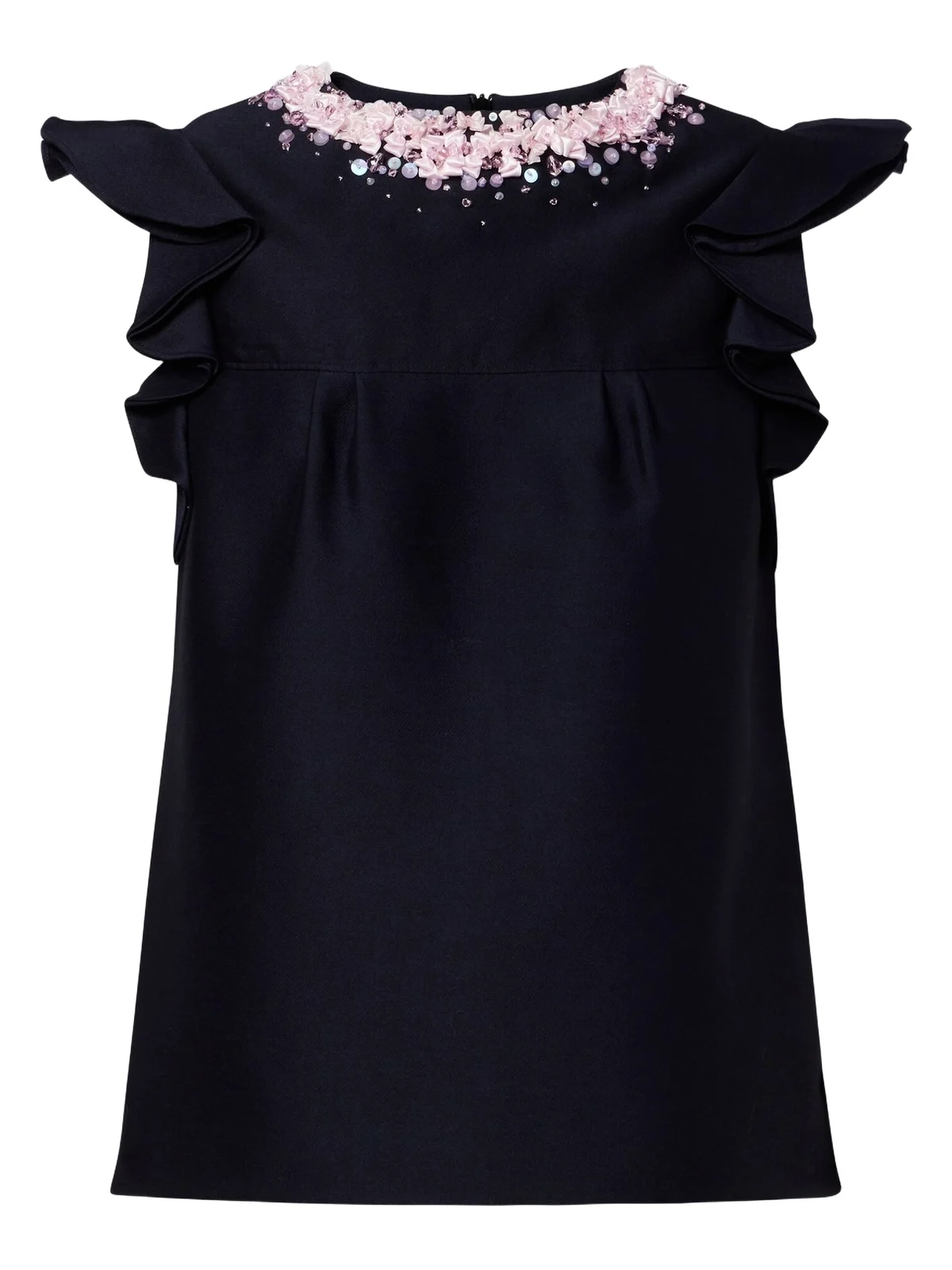 Embellished ruffled top