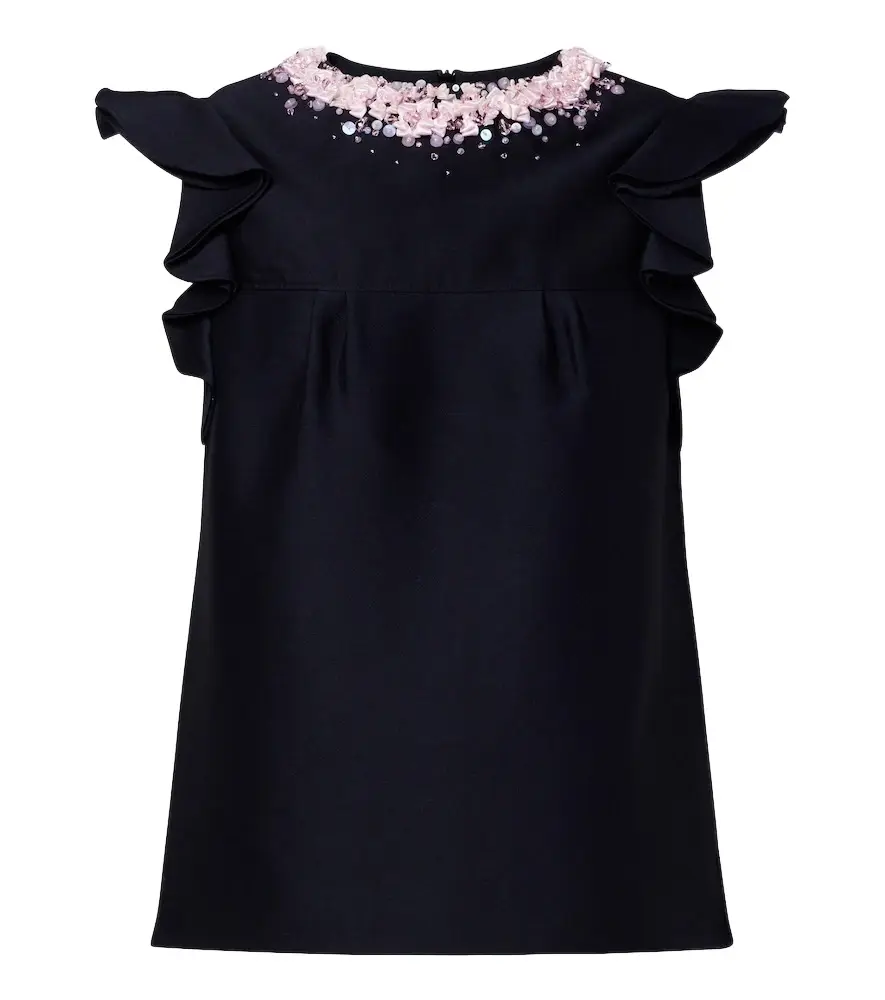 SHUSHU/TONG Embellished ruffled top