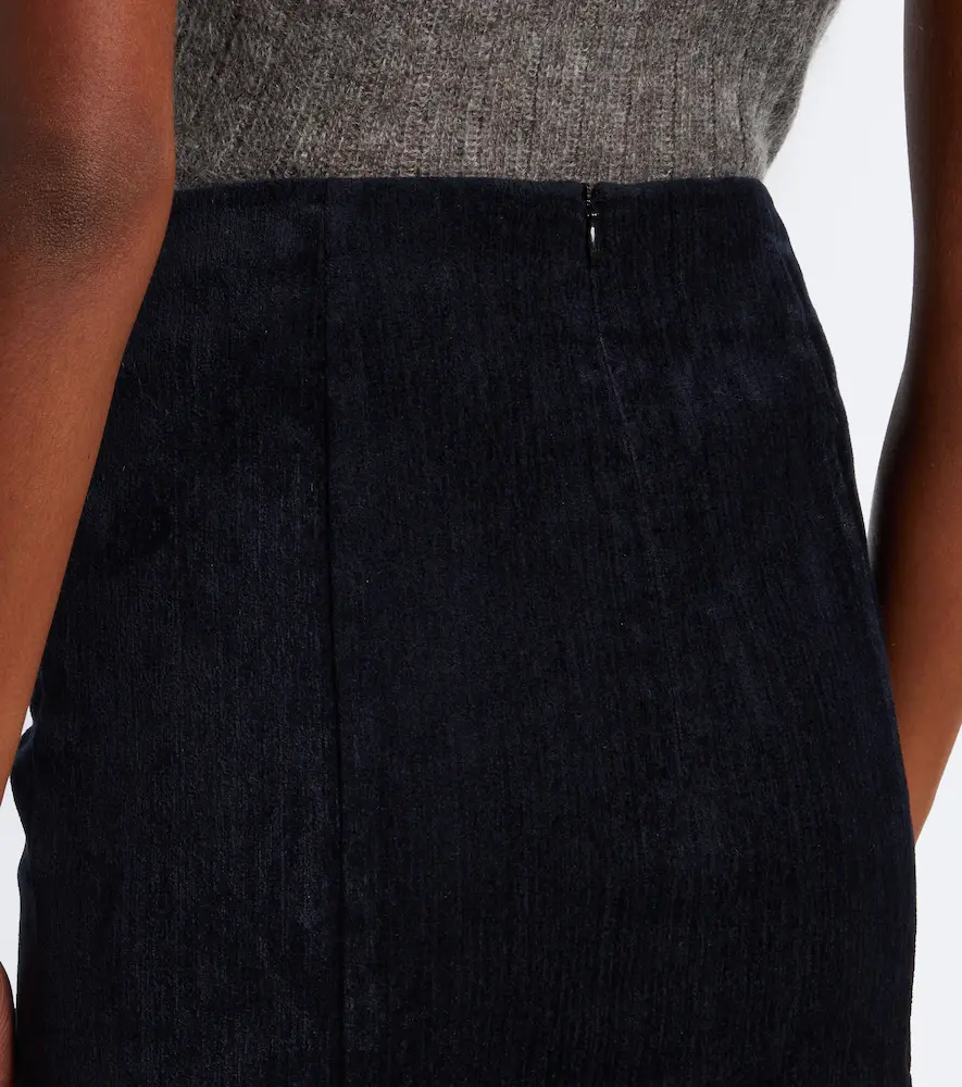 SHUSHU/TONG Bow-detail ruffled velvet midi skirt | Thumbnail 6 SHUSHU/TONG Bow-detail ruffled velvet midi skirt | Thumbnail 6