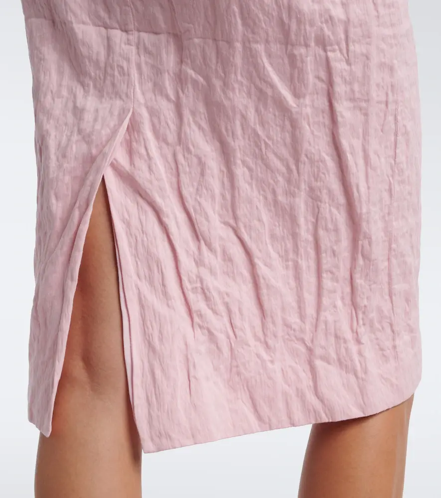 SHUSHU/TONG Bow-detail cotton-blend midi skirt | Thumbnail 3