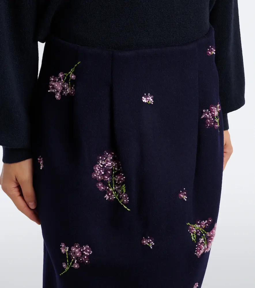 SHUSHU/TONG Embellished wool pencil skirt | Thumbnail 3 SHUSHU/TONG Embellished wool pencil skirt | Thumbnail 3