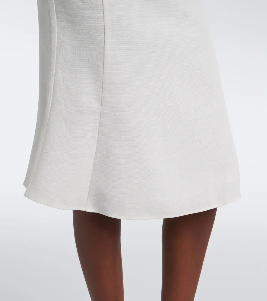 SHUSHU/TONG Bow-detail ruffled midi skirt | Thumbnail 5