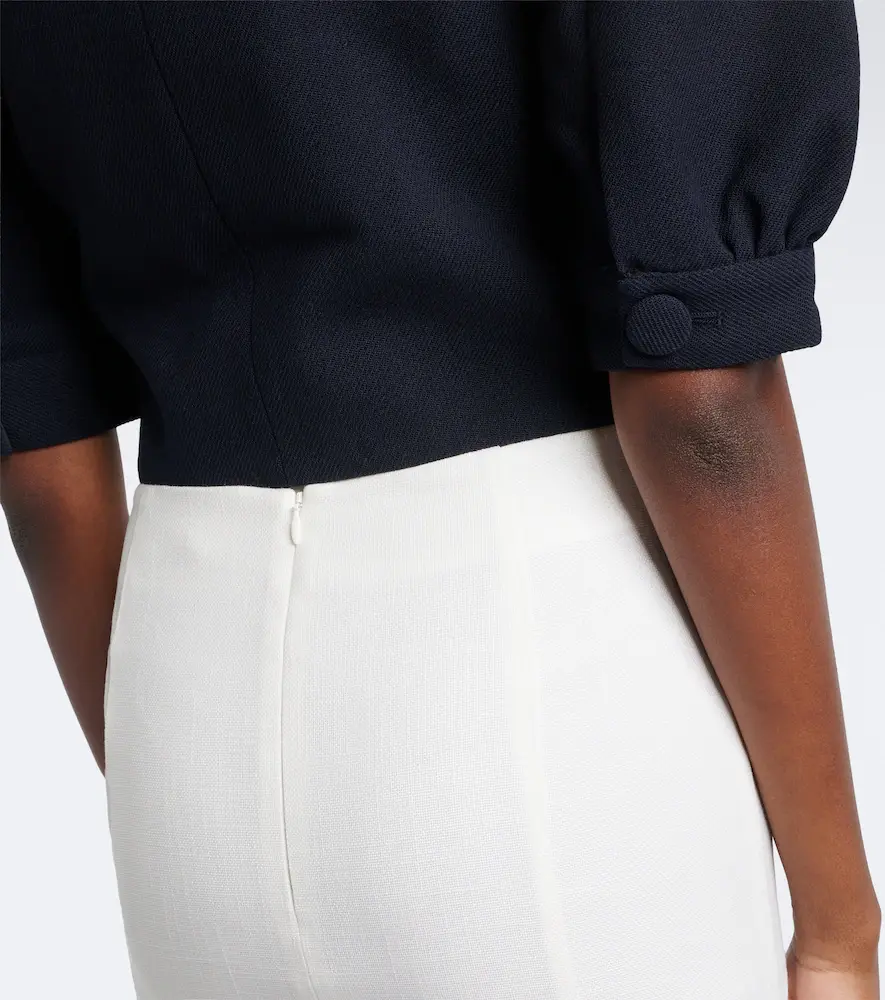 SHUSHU/TONG Bow-detail ruffled midi skirt | Thumbnail 6