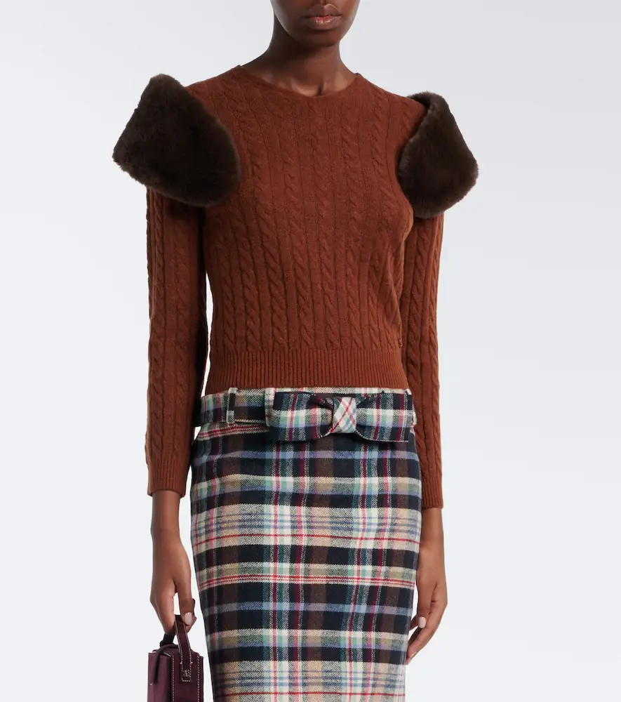 SHUSHU/TONG Cable-knit wool-blend sweater | Thumbnail 2