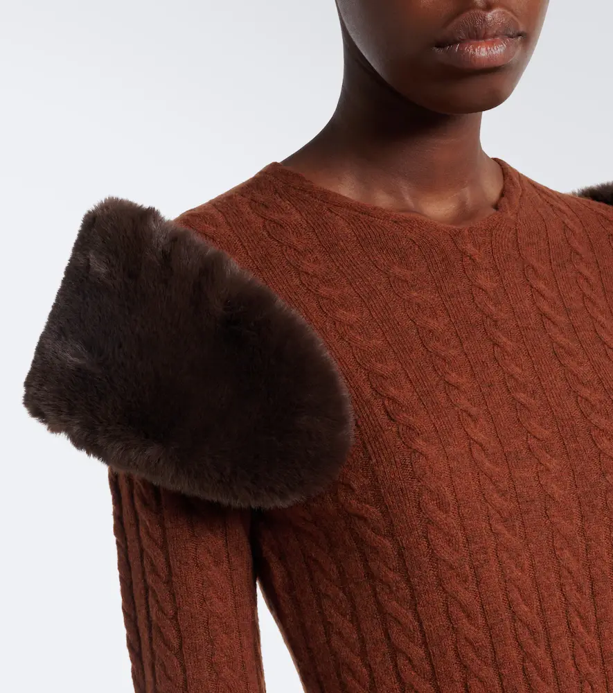 SHUSHU/TONG Cable-knit wool-blend sweater | Thumbnail 3