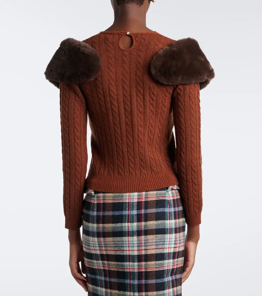 SHUSHU/TONG Cable-knit wool-blend sweater | Thumbnail 4