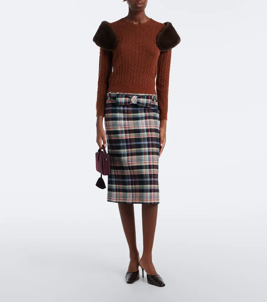 SHUSHU/TONG Cable-knit wool-blend sweater | Thumbnail 5