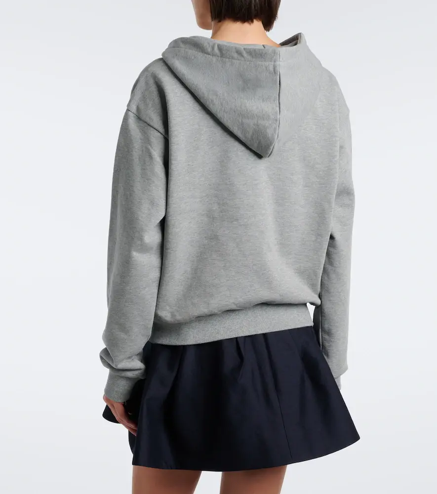 SHUSHU/TONG Bow-detail cotton hoodie | Thumbnail 3