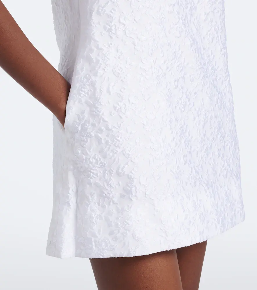 SHUSHU/TONG Bow-detail ruffled jacquard minidress | Thumbnail 6 SHUSHU/TONG Bow-detail ruffled jacquard minidress | Thumbnail 6