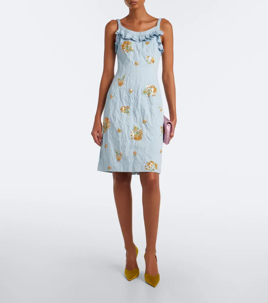 SHUSHU/TONG Embellished cotton-blend minidress | Thumbnail 2 SHUSHU/TONG Embellished cotton-blend minidress | Thumbnail 2