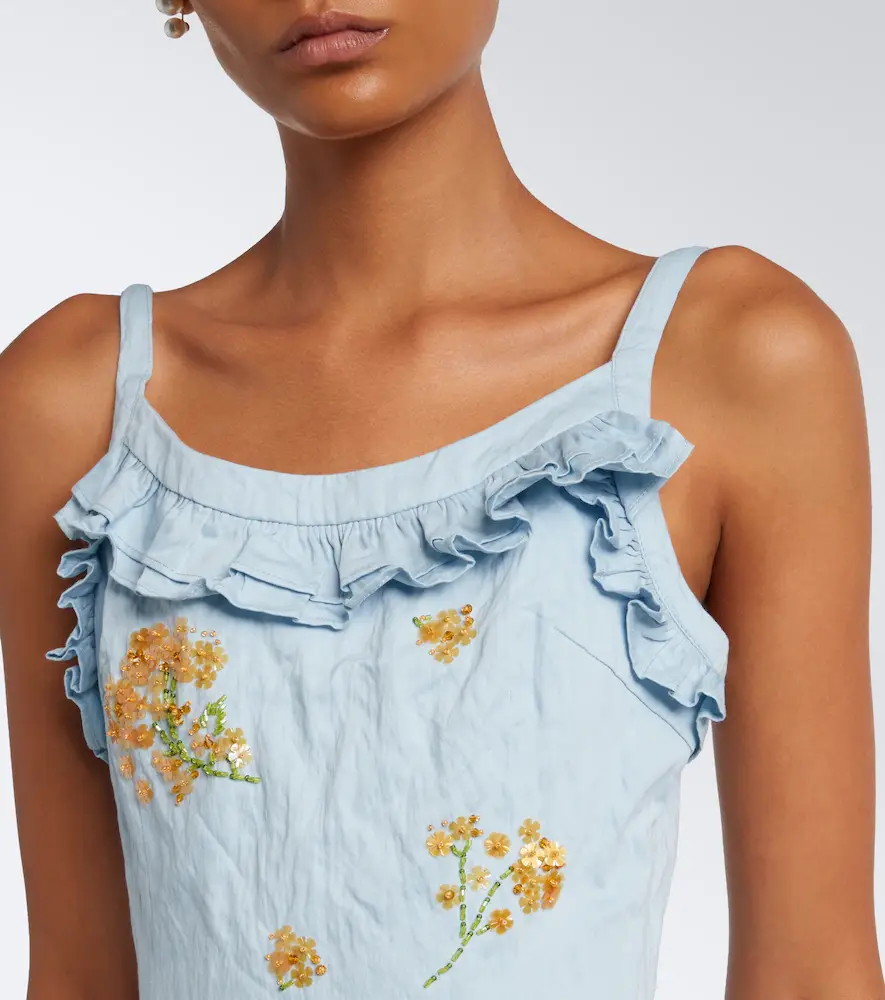 SHUSHU/TONG Embellished cotton-blend minidress | Thumbnail 5 SHUSHU/TONG Embellished cotton-blend minidress | Thumbnail 5