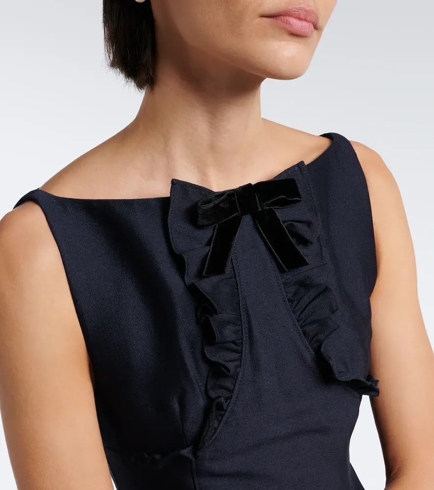 SHUSHU/TONG Bow-detail ruffled minidress | Thumbnail 2 SHUSHU/TONG Bow-detail ruffled minidress | Thumbnail 2
