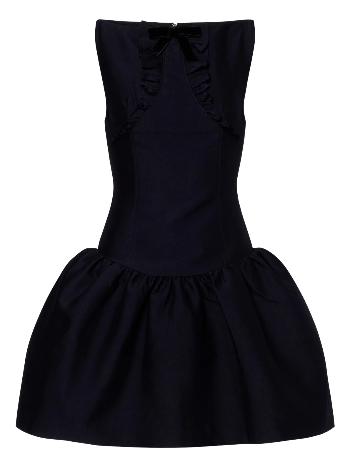 Bow-detail ruffled minidress Bow-detail ruffled minidress