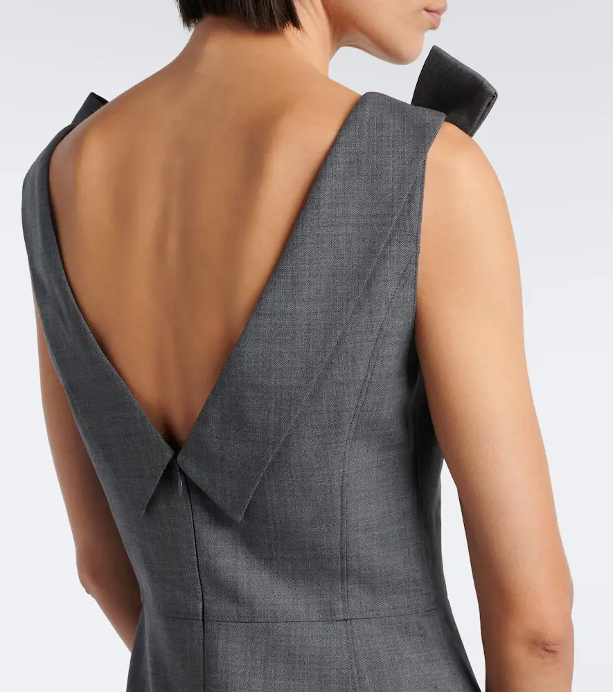 SHUSHU/TONG Bow-detail minidress | Thumbnail 3