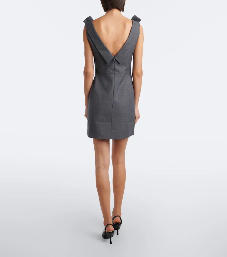 SHUSHU/TONG Bow-detail minidress | Thumbnail 5