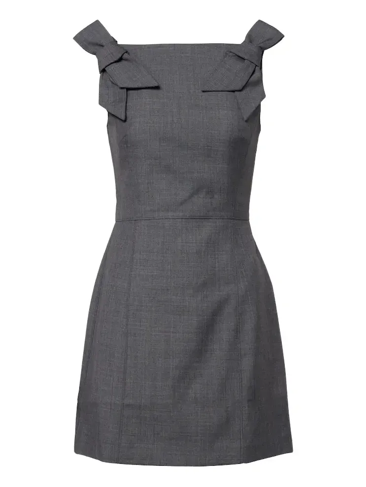 Bow-detail minidress