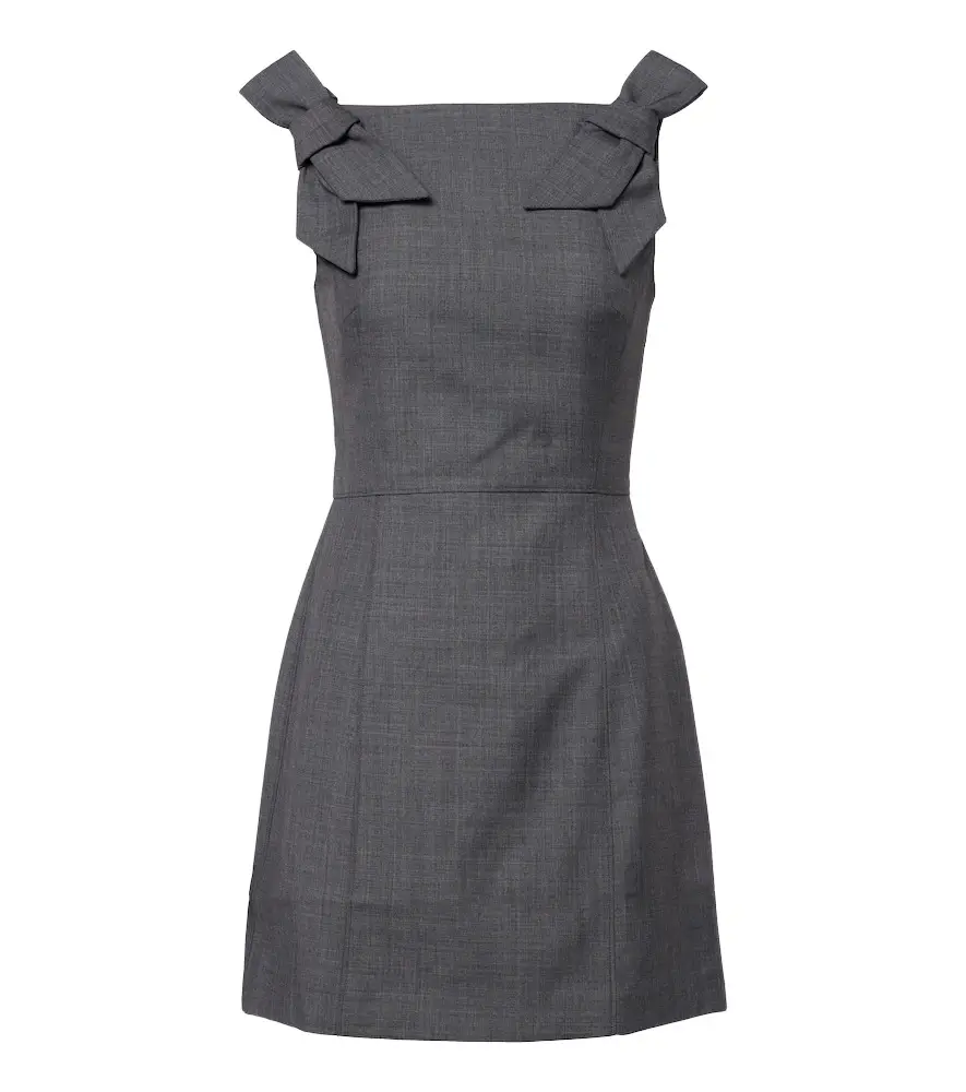 SHUSHU/TONG Bow-detail minidress