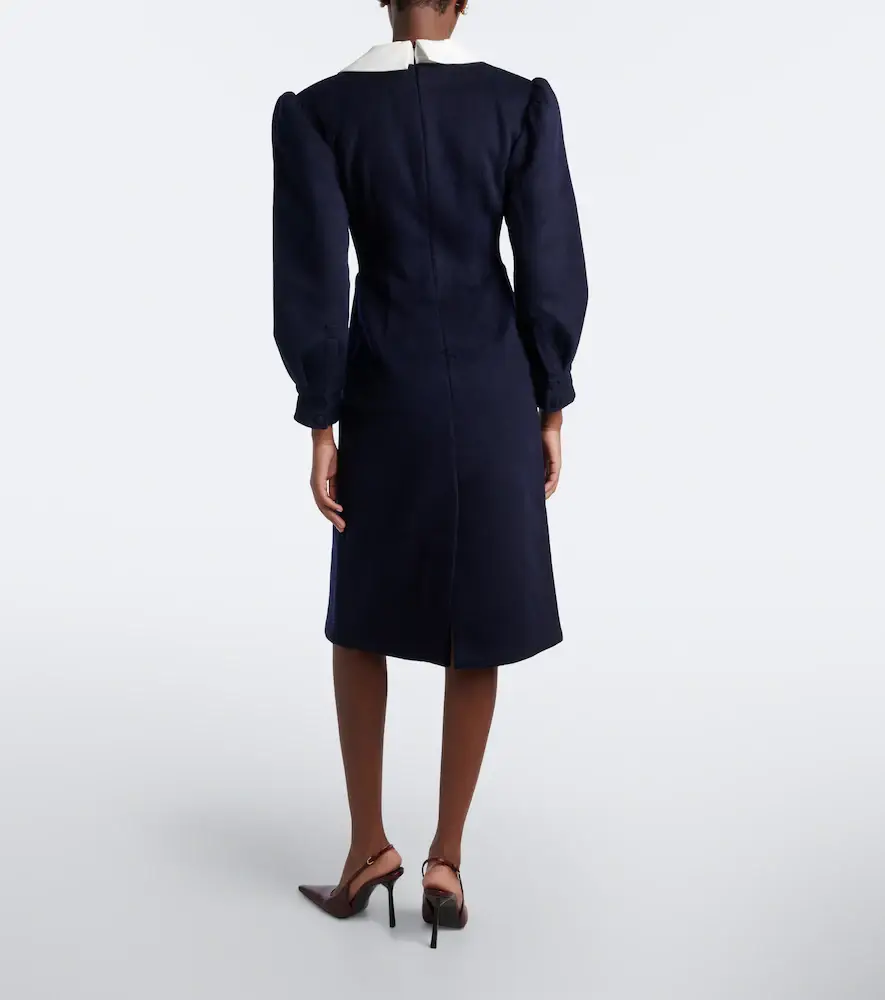 SHUSHU/TONG Bow-detail wool midi dress | Thumbnail 4 SHUSHU/TONG Bow-detail wool midi dress | Thumbnail 4