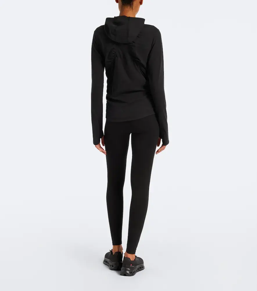 adidas by Stella McCartney Logo jersey half-zip hoodie | Thumbnail 3 adidas by Stella McCartney Logo jersey half-zip hoodie | Thumbnail 3