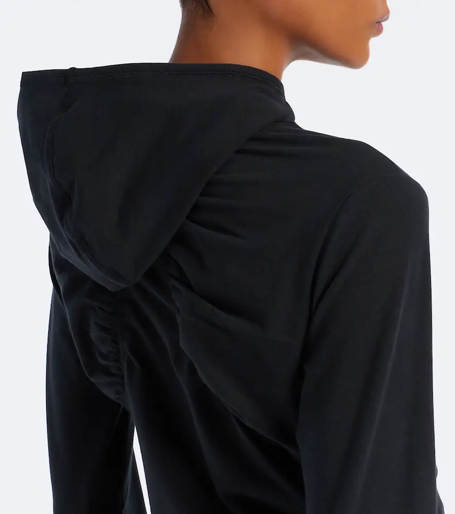 adidas by Stella McCartney Logo jersey half-zip hoodie | Thumbnail 6 adidas by Stella McCartney Logo jersey half-zip hoodie | Thumbnail 6