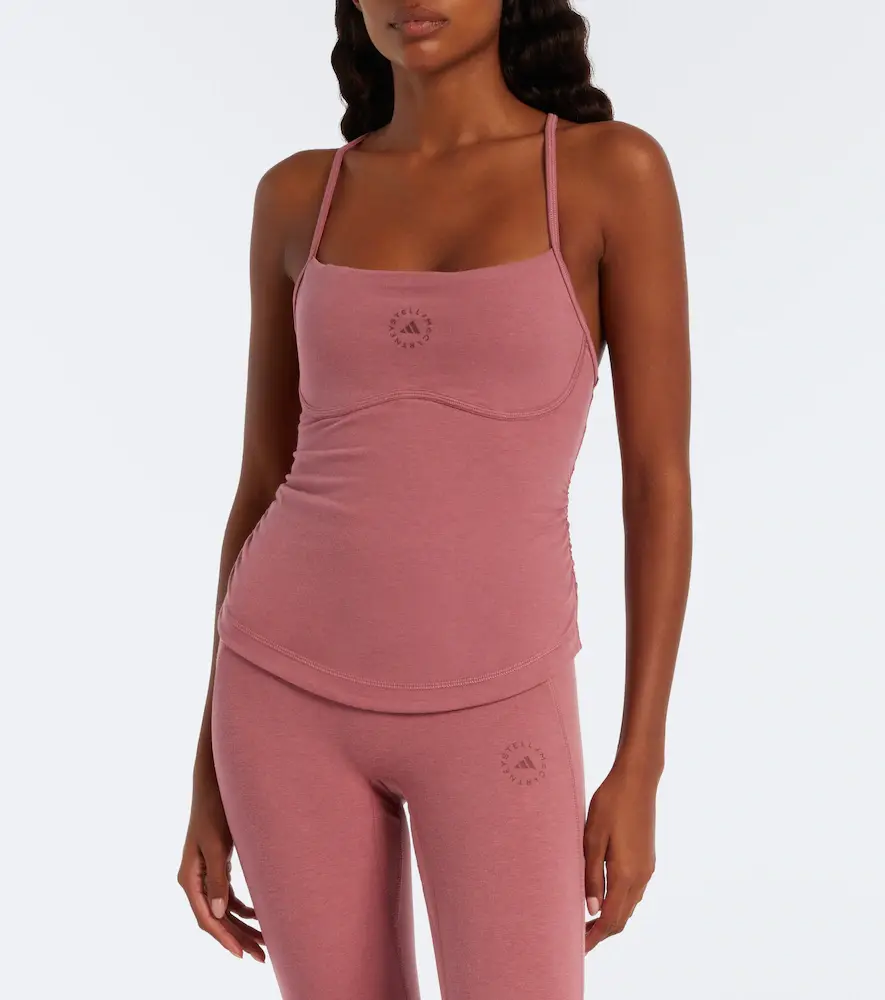 adidas by Stella McCartney Logo jersey tank top | Thumbnail 3 adidas by Stella McCartney Logo jersey tank top | Thumbnail 3