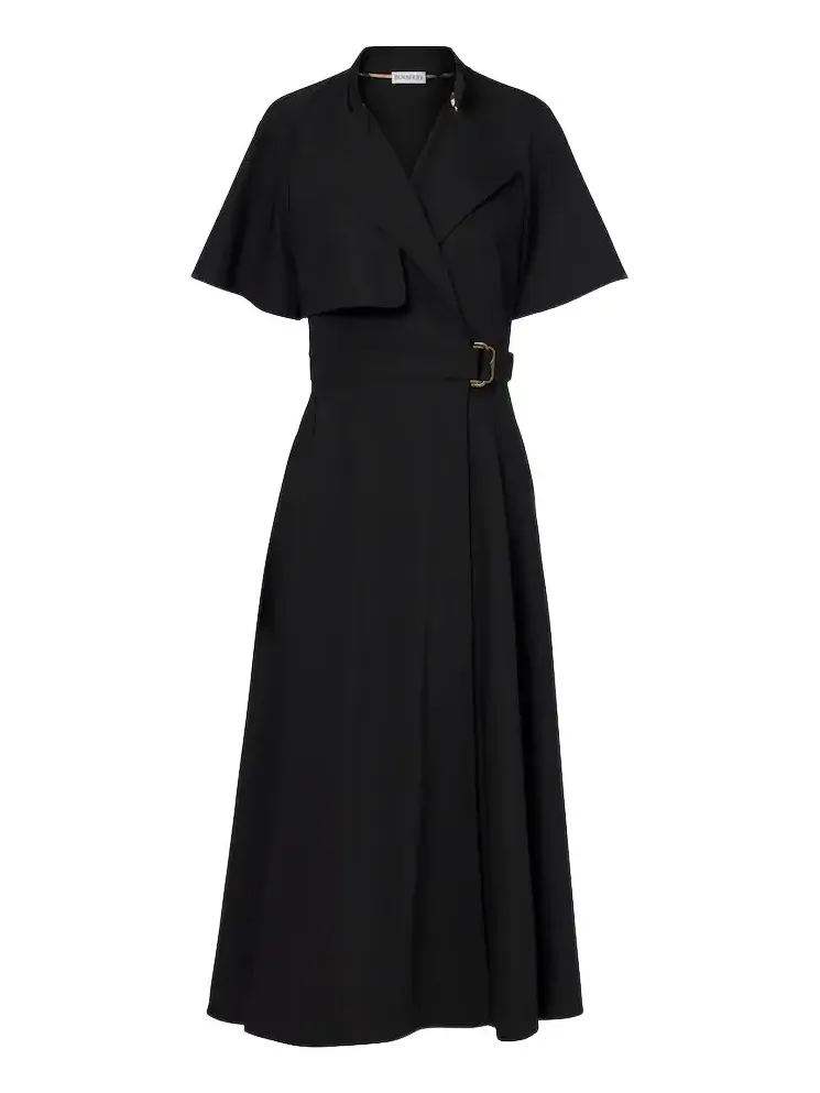 Belted wool wrap dress Belted wool wrap dress