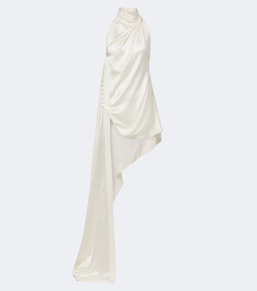 Danielle Frankel Bridal Maude silk crêpe back satin top