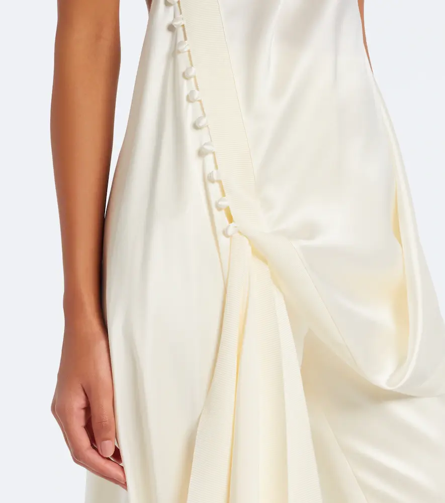 Danielle Frankel Bridal Maude silk crêpe back satin top | Thumbnail 6 Danielle Frankel Bridal Maude silk crêpe back satin top | Thumbnail 6