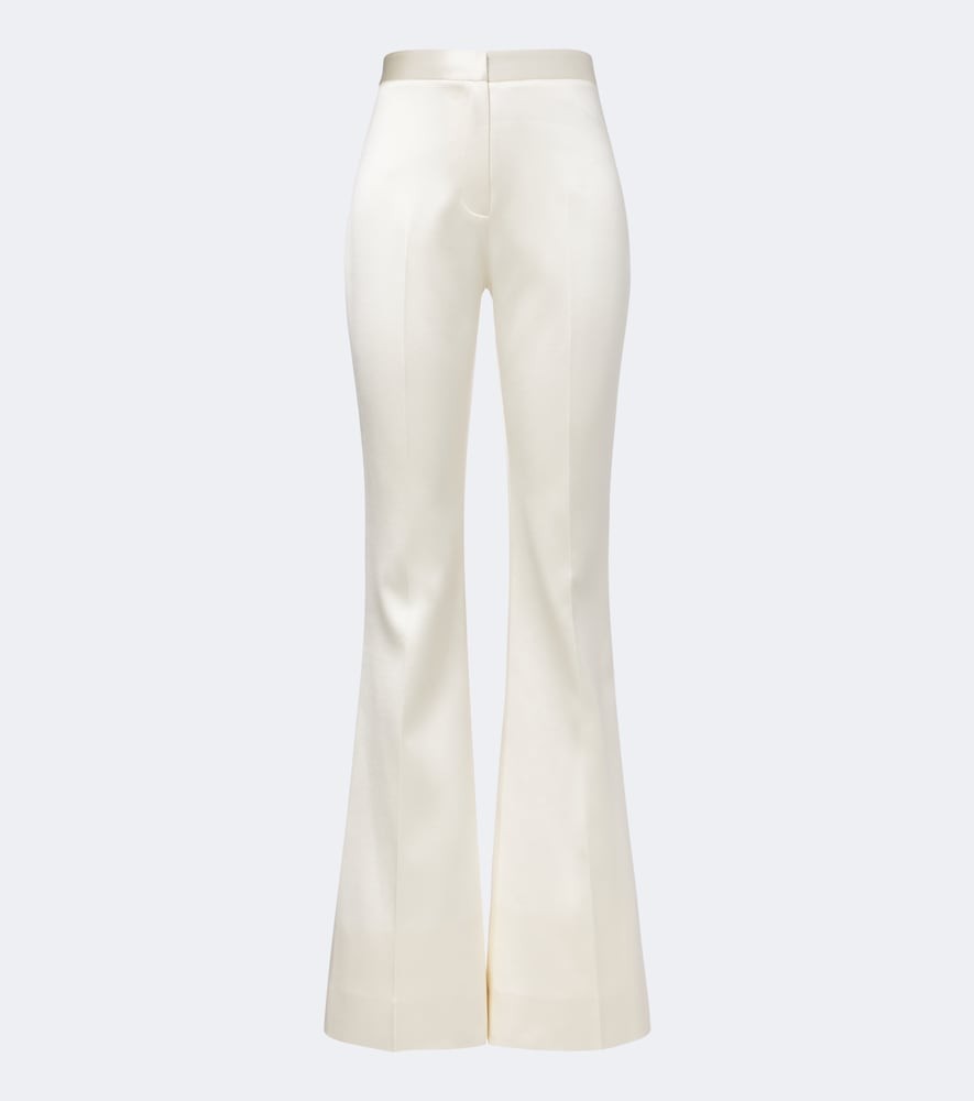 Danielle Frankel Bridal Daulton wool and silk flared pants