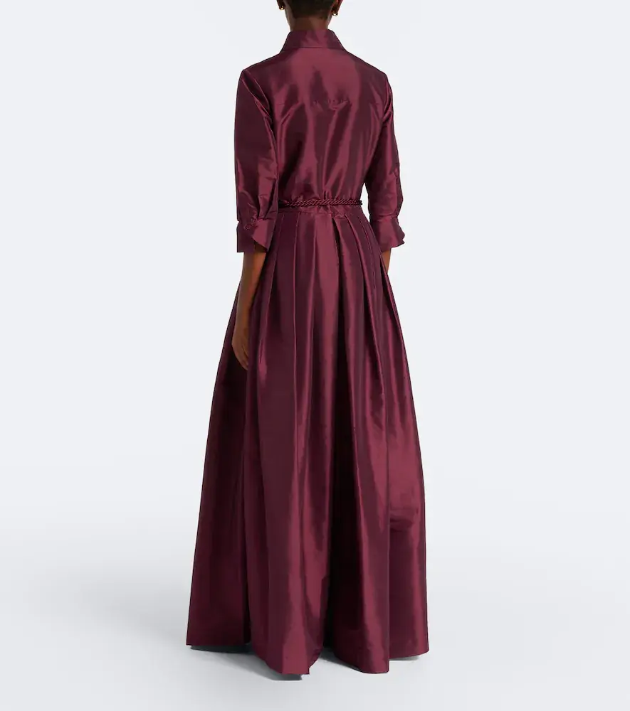 Simkhai Julisse pleated taffeta gown | Thumbnail 3 Simkhai Julisse pleated taffeta gown | Thumbnail 3