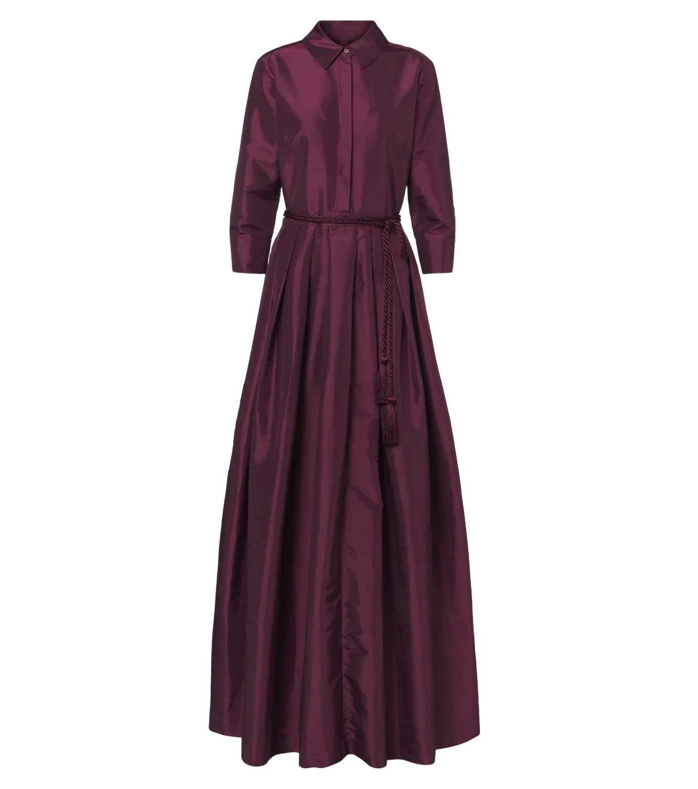 Julisse pleated taffeta gown