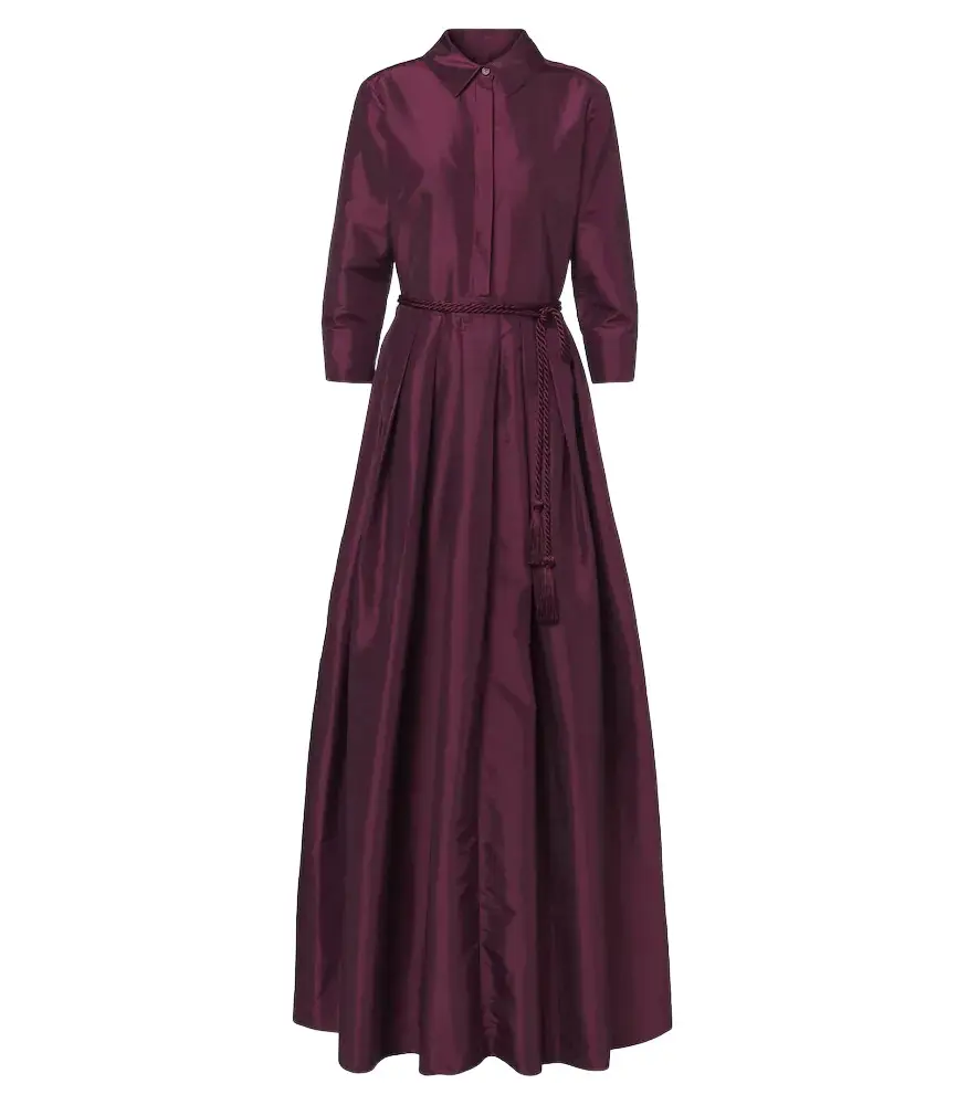 Simkhai Julisse pleated taffeta gown