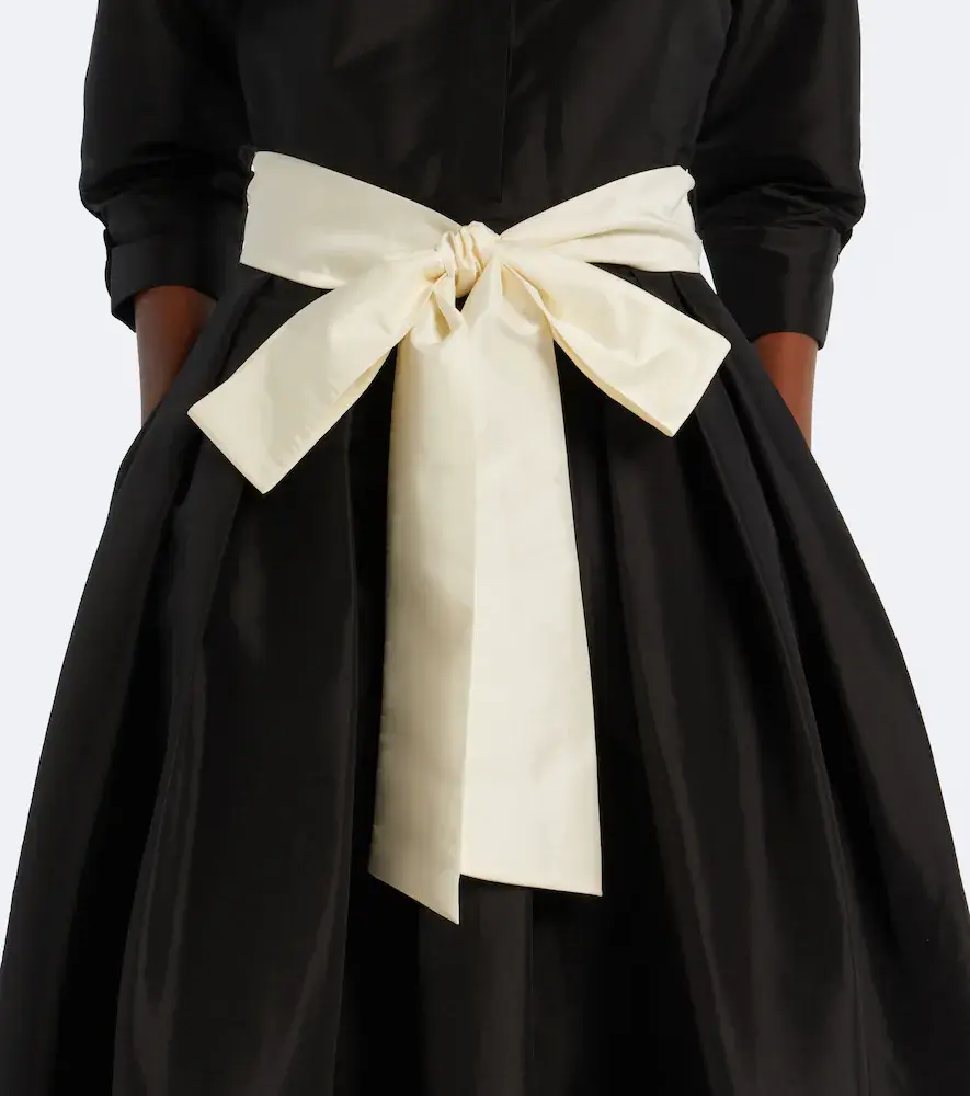 Simkhai Julisse bow-detail pleated taffeta gown | Thumbnail 2 Simkhai Julisse bow-detail pleated taffeta gown | Thumbnail 2
