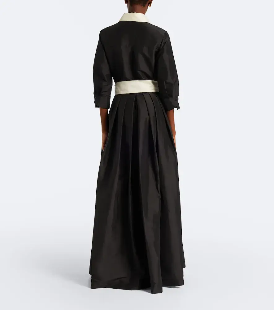 Simkhai Julisse bow-detail pleated taffeta gown | Thumbnail 5 Simkhai Julisse bow-detail pleated taffeta gown | Thumbnail 5