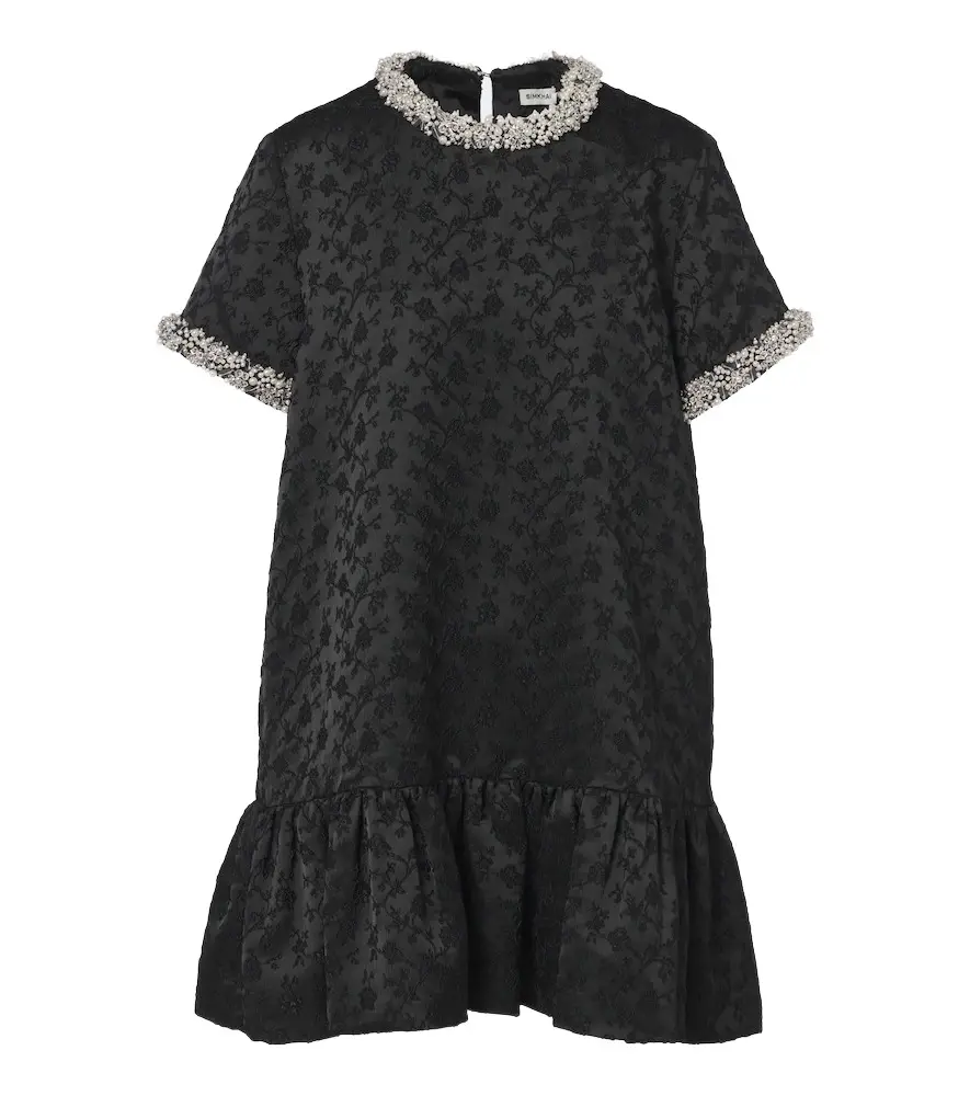 Alison embellished jacquard minidress Alison embellished jacquard minidress