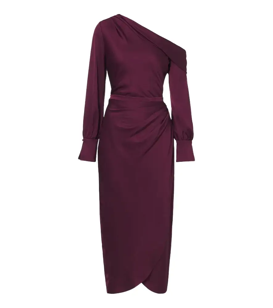 Camila draped satin midi dress Camila draped satin midi dress