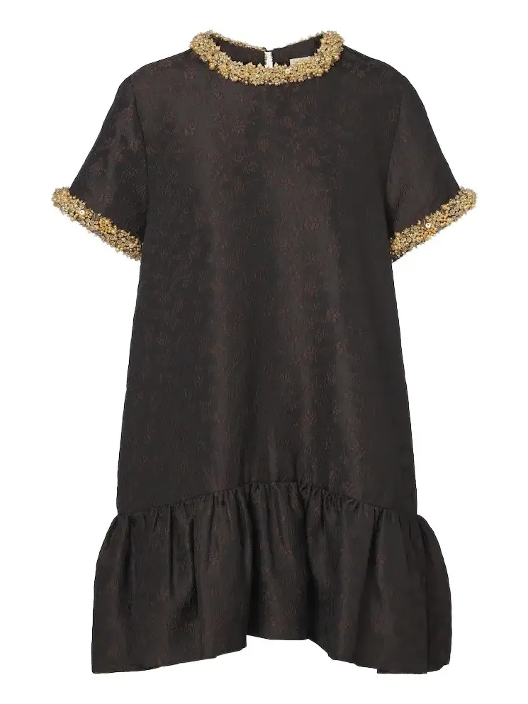 Alison embellished jacquard minidress Alison embellished jacquard minidress