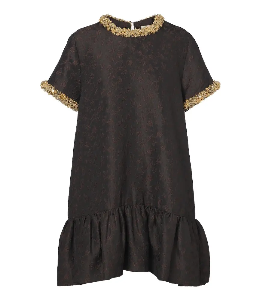 Alison embellished jacquard minidress Alison embellished jacquard minidress
