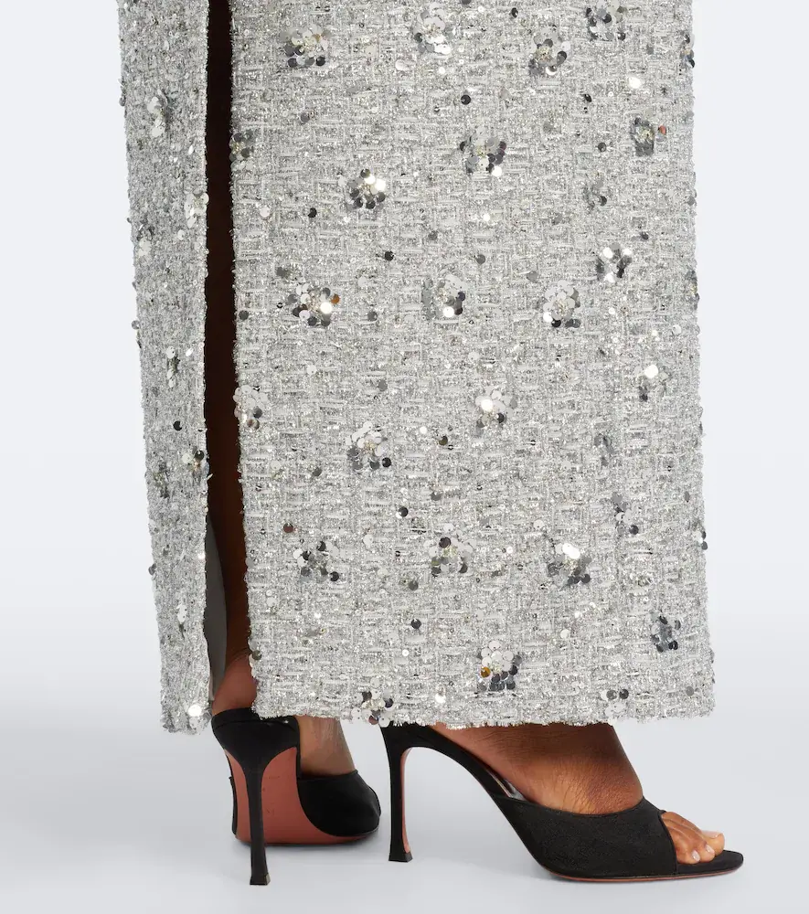 Simkhai Viella sequined tweed gown | Thumbnail 4 Simkhai Viella sequined tweed gown | Thumbnail 4