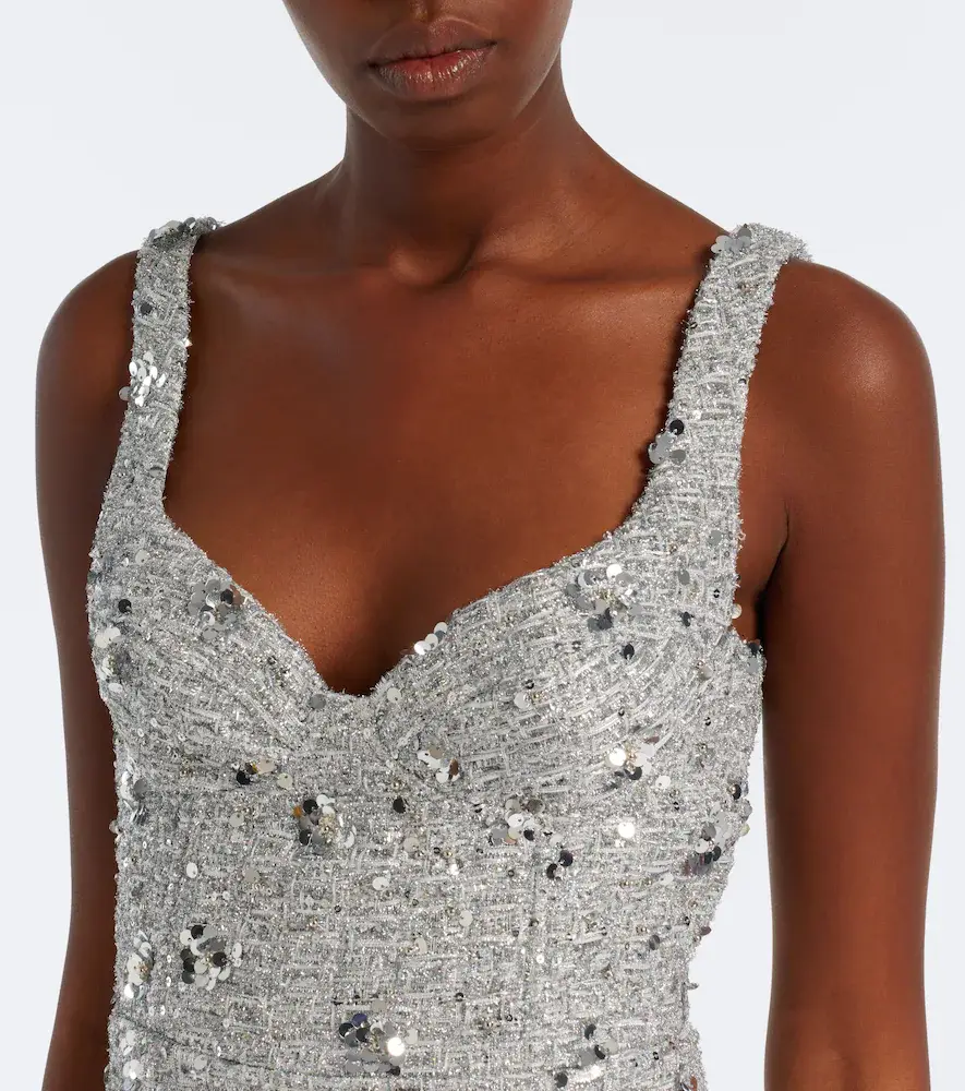 Simkhai Viella sequined tweed gown | Thumbnail 5 Simkhai Viella sequined tweed gown | Thumbnail 5