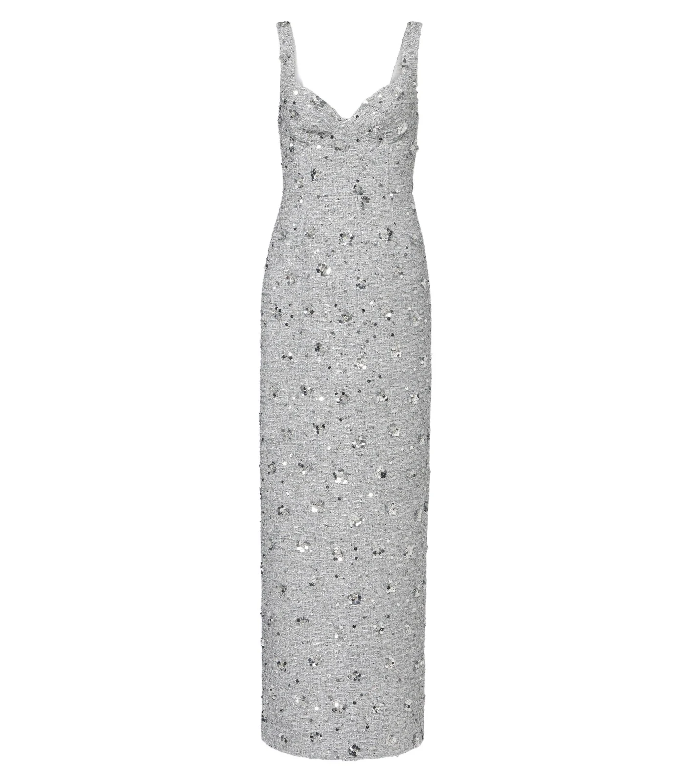 Viella sequined tweed gown
